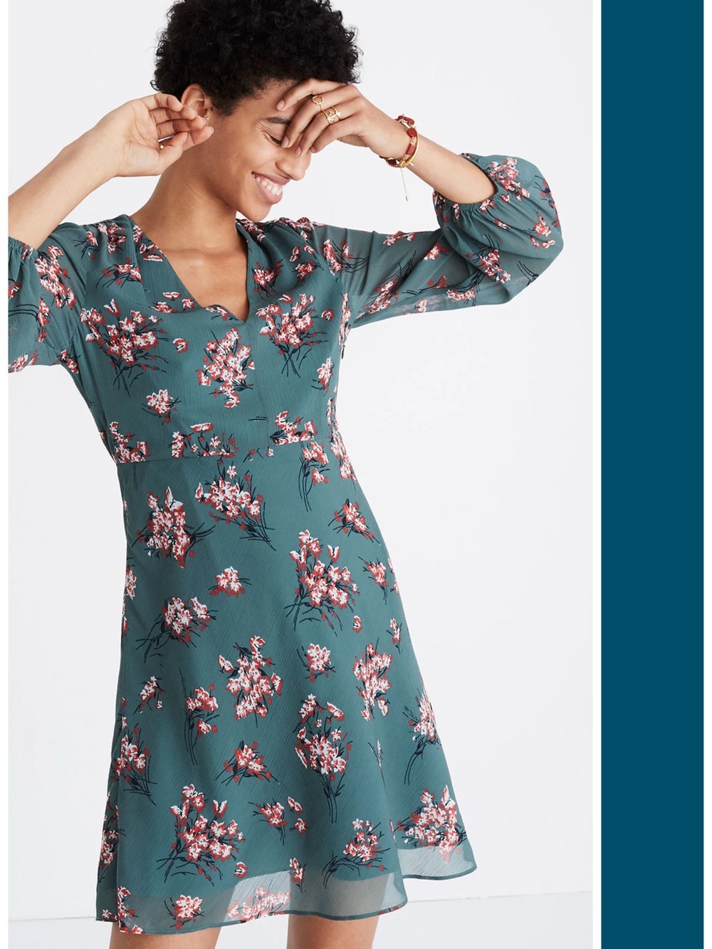 Madewell Marguerite Mini Dress in Butterfly Garden Size 4 EUC